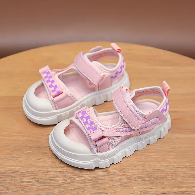 Kids  Sandals Boys Beach Shoes 2023 Summer Baby Breathable Sandals Girls Soft Sole Anti slip Casual Sneakers