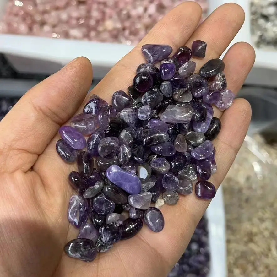 

1kg Natural Amethyst Irregular Healing Stone Purple Gravel Mineral Specimen Raw Quartz Crystal Gift Jewelry Accessory Home Decor