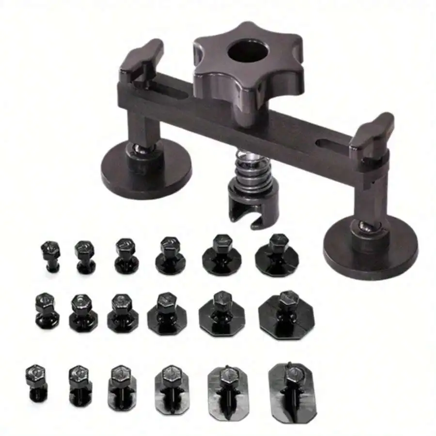 Car Dent Repair Bridge Puller Tool Kit, Auto Body Dent Removal Pulling Tabs, 19Pcs Complete Repair Set
