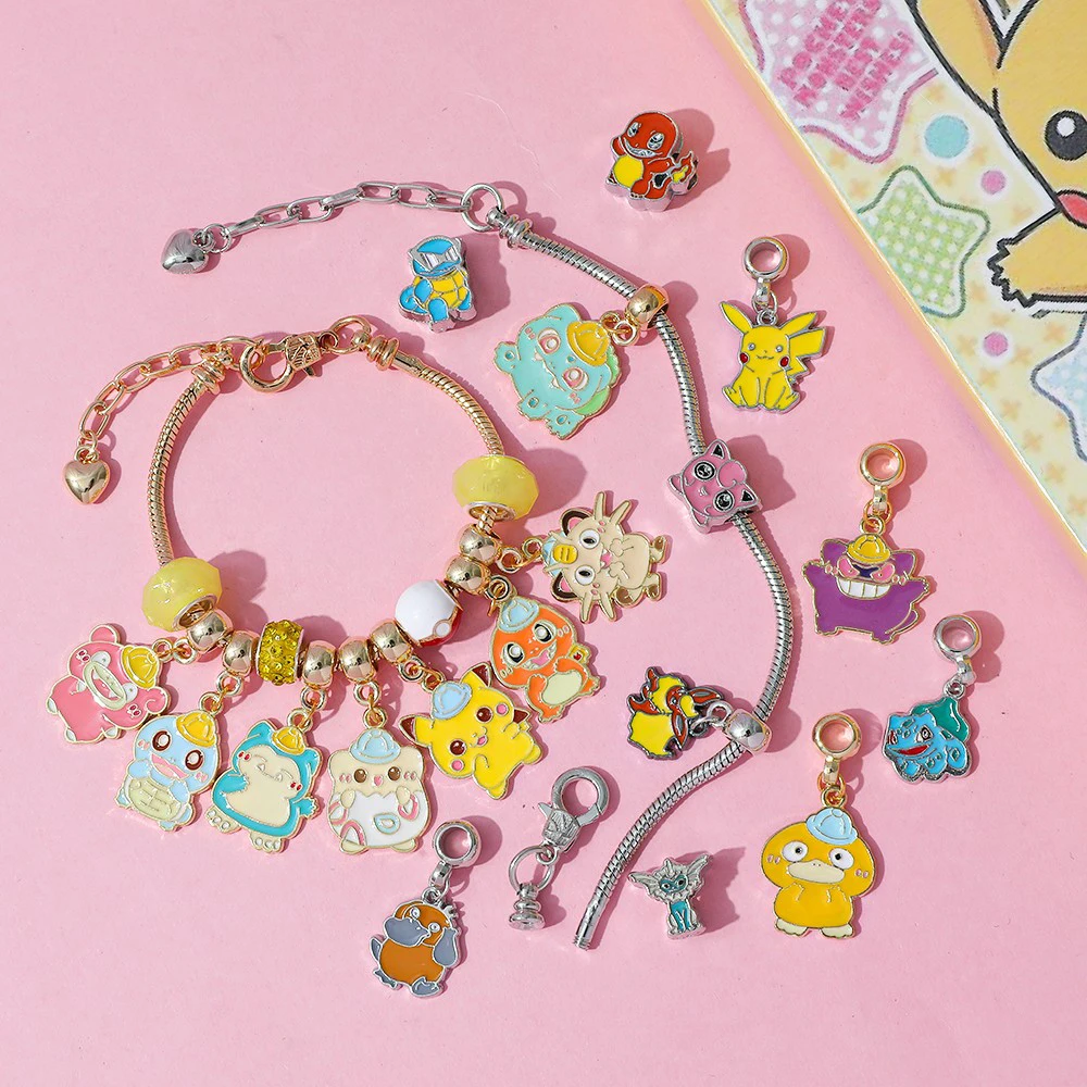 日本の漫画アニメポケモンキャラクターシリーズ DIY ビーズペンダントブレスレットブラインドボックスかわいい男性と女性のパーティーギフト