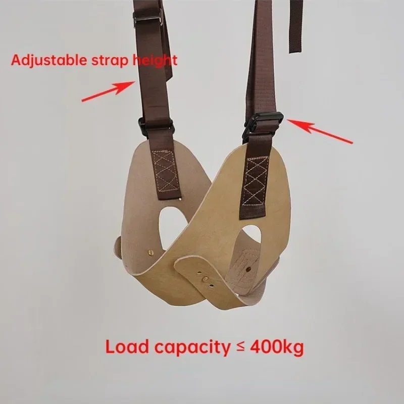 Cervical Traction Belt Leather Suspension Neck Strengthening Stretch Frame Home Outdoor Correction Neck Joint Adjustable Sling