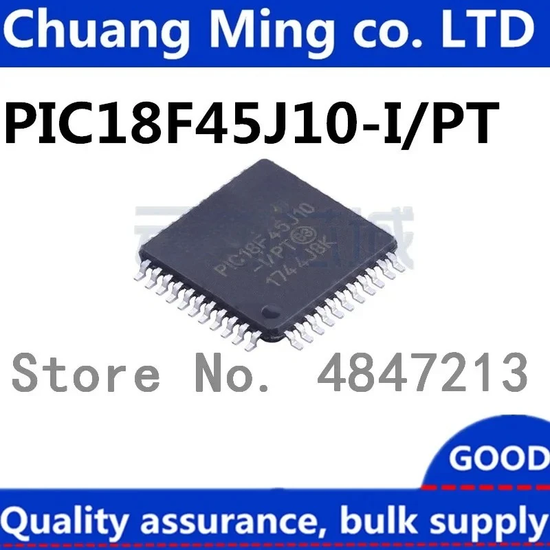 Free Shipping 50pcs/lots PIC18F45J10 PIC18F45J10-I/PT QFP-44 New original IC In stock!