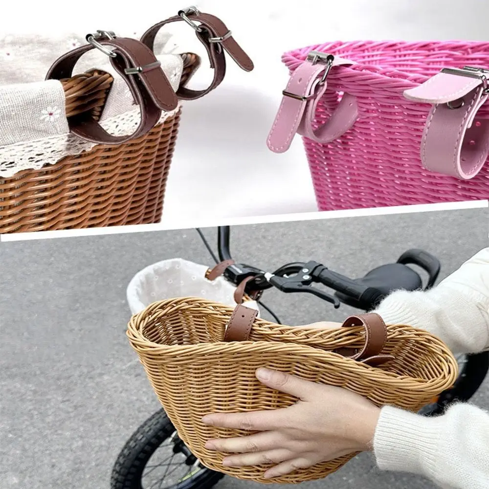 جديد 23*20*16 سنتيمتر/20*16.5*16 سنتيمتر/27*24 سنتيمتر KidsBike سلة الروطان الخوص دراجة اكسسوارات الجبهة المقود سلة دراجة حقيبة التخزين