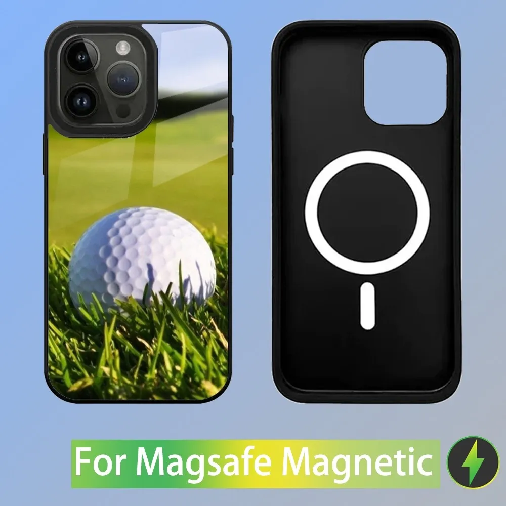 Sport Golf Ball Phone Case For iPhone 15,14,13,12,11,Plus,Pro,Max Mini Magsafe Magnetic Wireless Charging