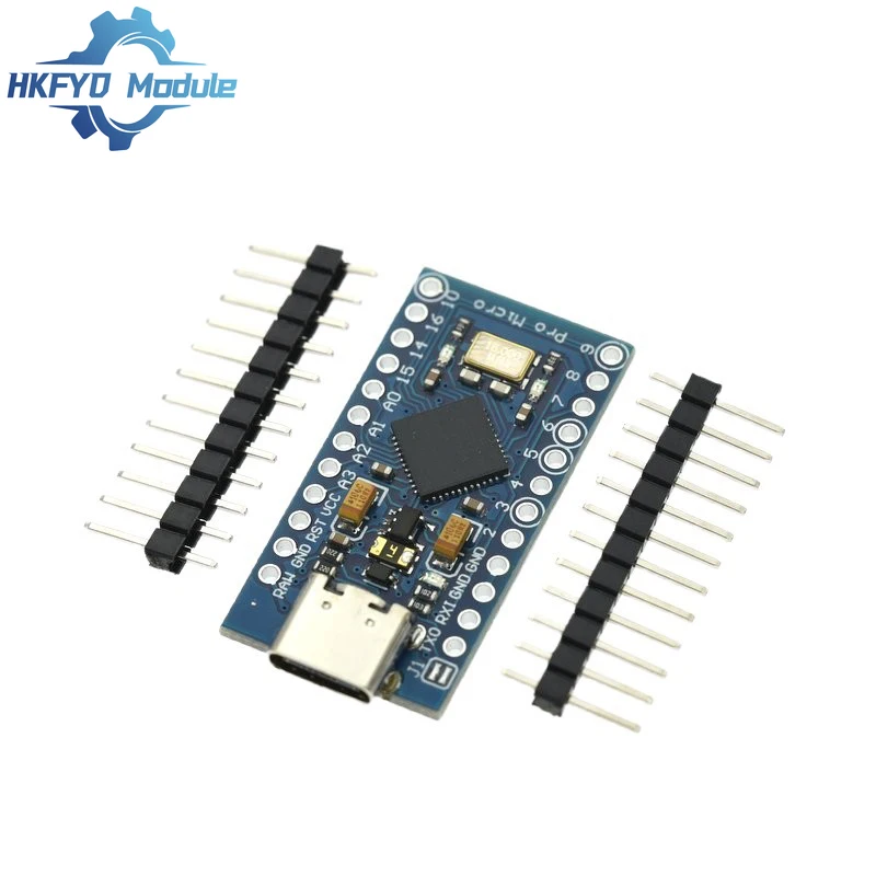 1-10 Uds Pro Micro ATmega32U4 5V 16MHz Chip Original reemplazar ATmega328 para Arduino Pro Mini con cabezal de 2 filas de pines para UNO R3