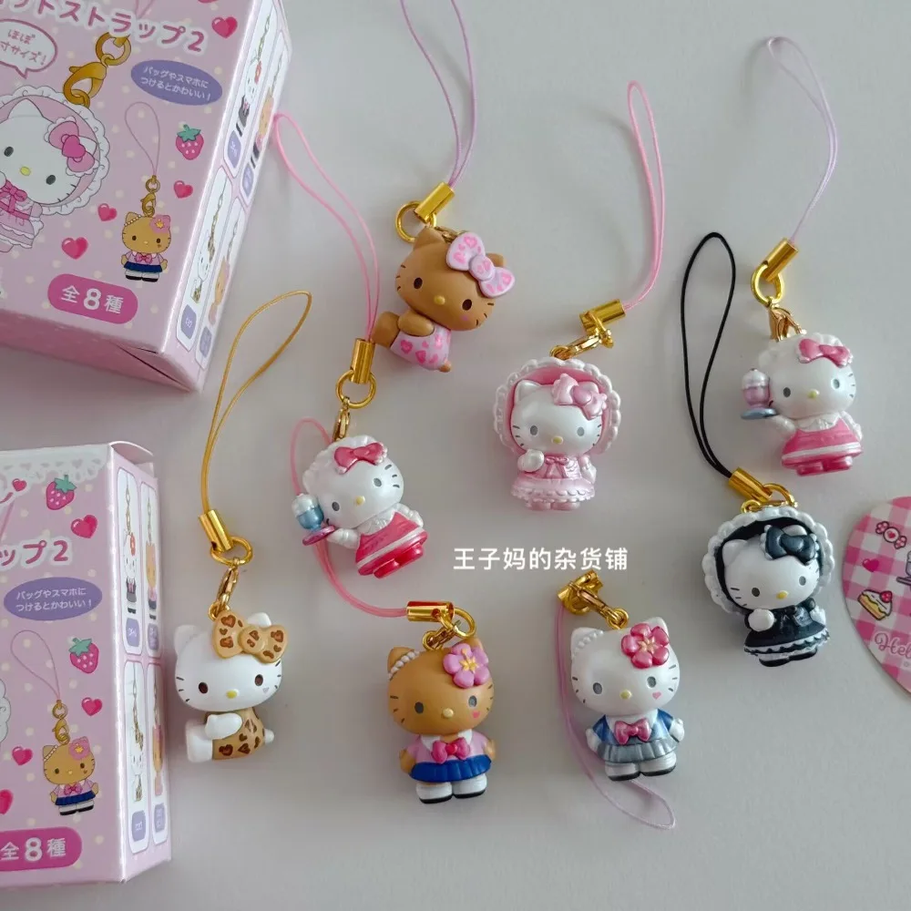 

Sanrio Hello Kitty Keychain Blind Box Cartoon Character Phone Charm Bag Pendant Collectible Anime Action Figure Gift for Girls