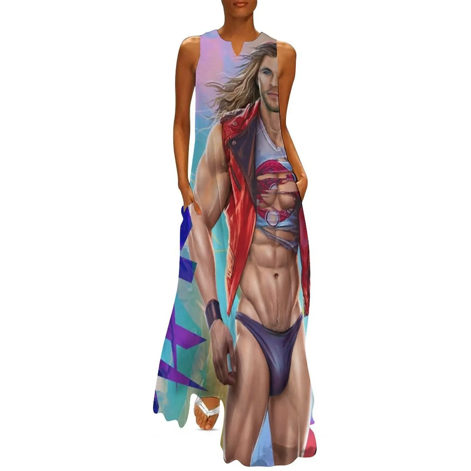 

THUNDER GOD Long Dress dresses for official occasions women's clothing trend 2025 dresses for special events Woman fashion