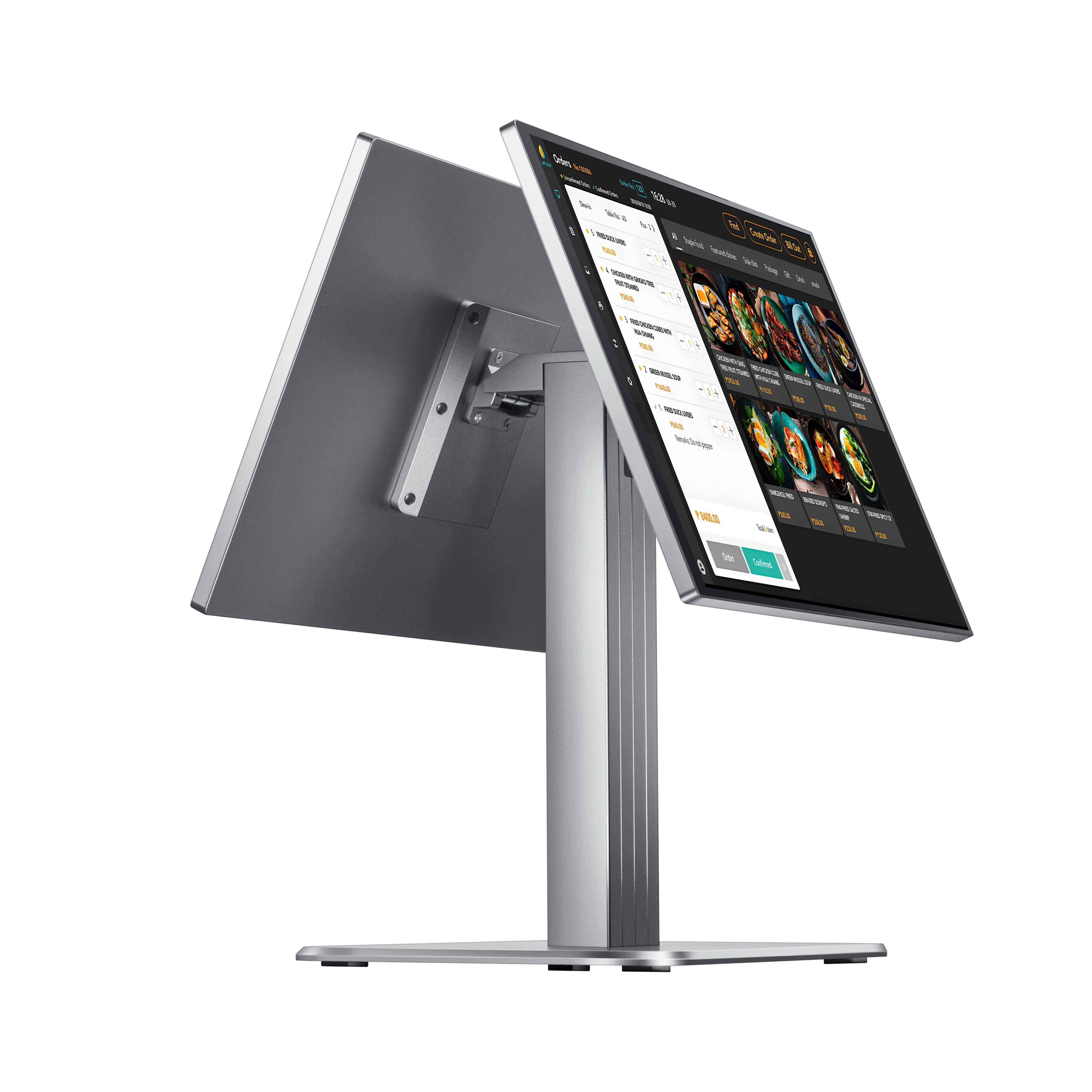 Restaurant Cash Register Window Dual Screen Touch Screen Monitor Android POS System All In One