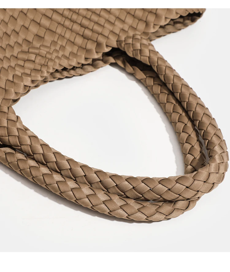Hochwertige Handgewebte Nylon-Schultertasche mit Großer Kapazität für Damen, Hochwertiges Design, Luxuriöse Verarbeitung, Modische Damenhandtasche – Detail 6