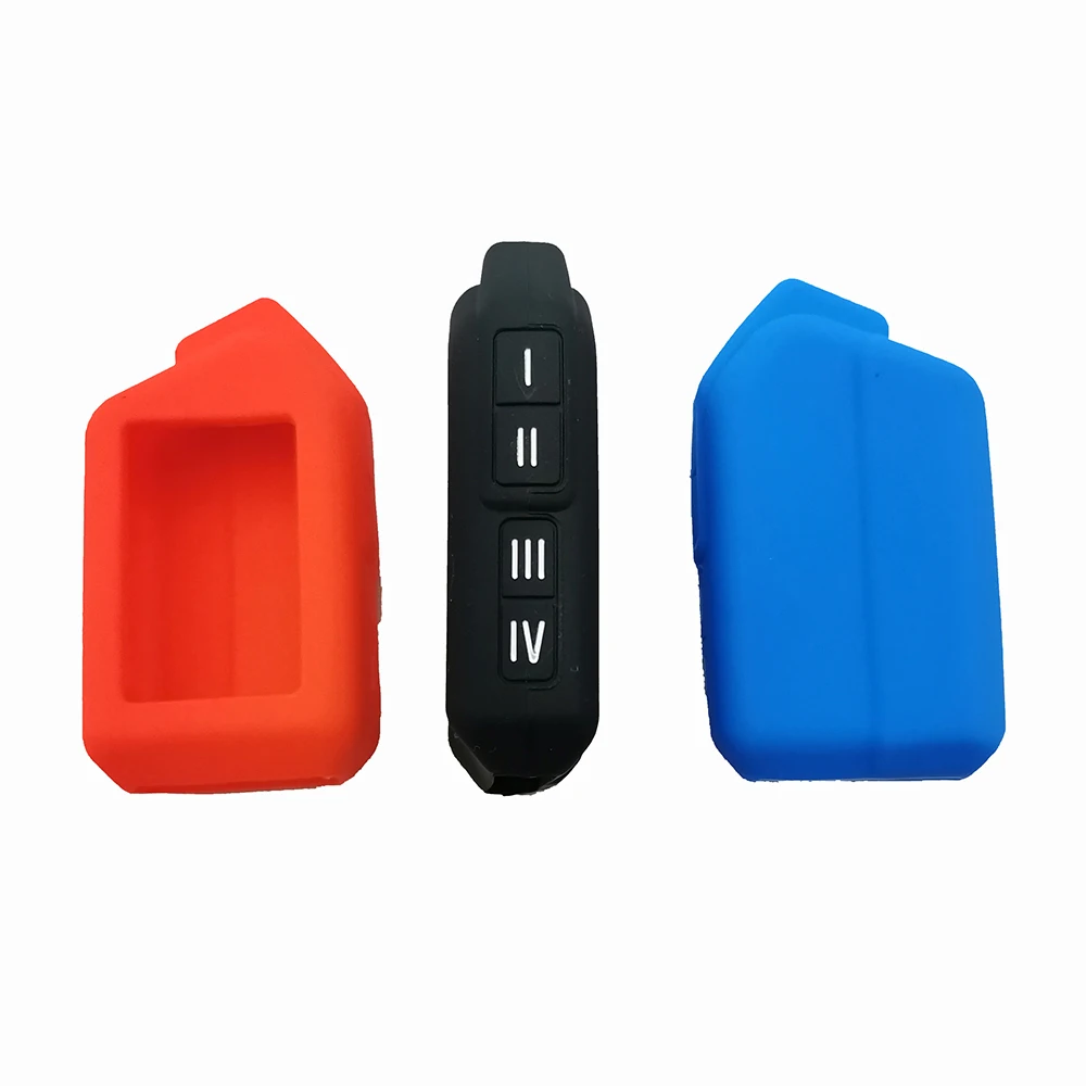 Silicone LCD Key Case Cover For Scher-Khan Mobicar 1 2 3 A B M10 M20 Two Way Car Alarm System Remote Control Fobs Accessories