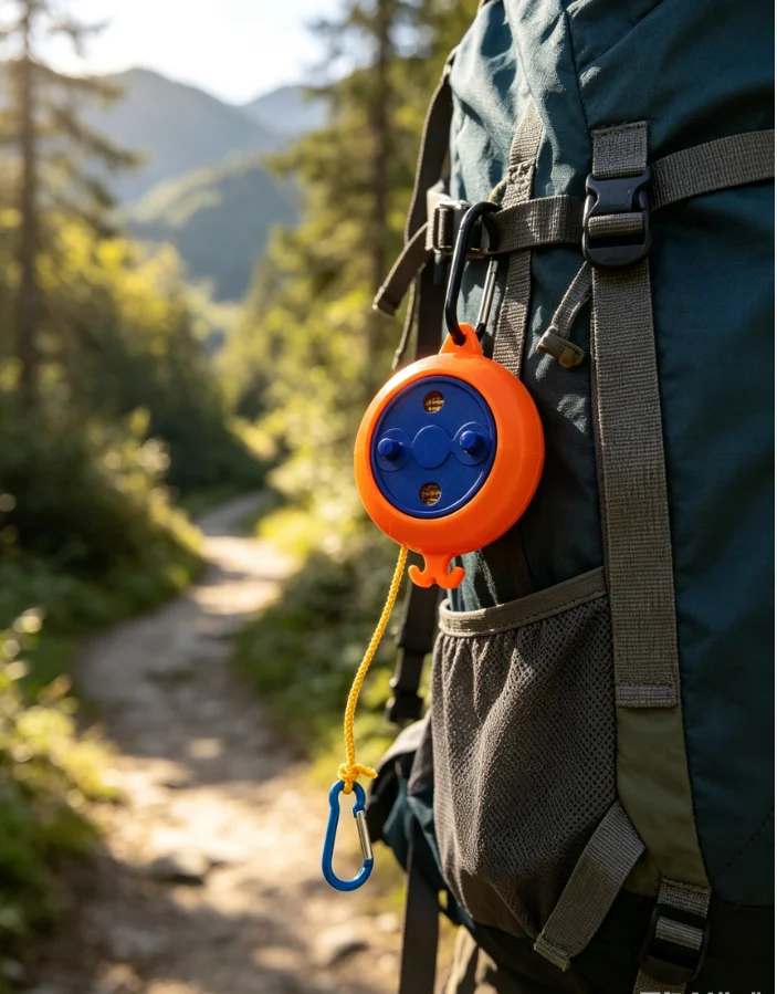 1 Stück tragbare, einziehbare Wäscheleine für den Außenbereich, ideal für Reisen, Camping und Hotels, winddicht, rutschfest, 10 m, Wäscheaufhänger, Trocknungsseil, Zubehör. – Detail 6