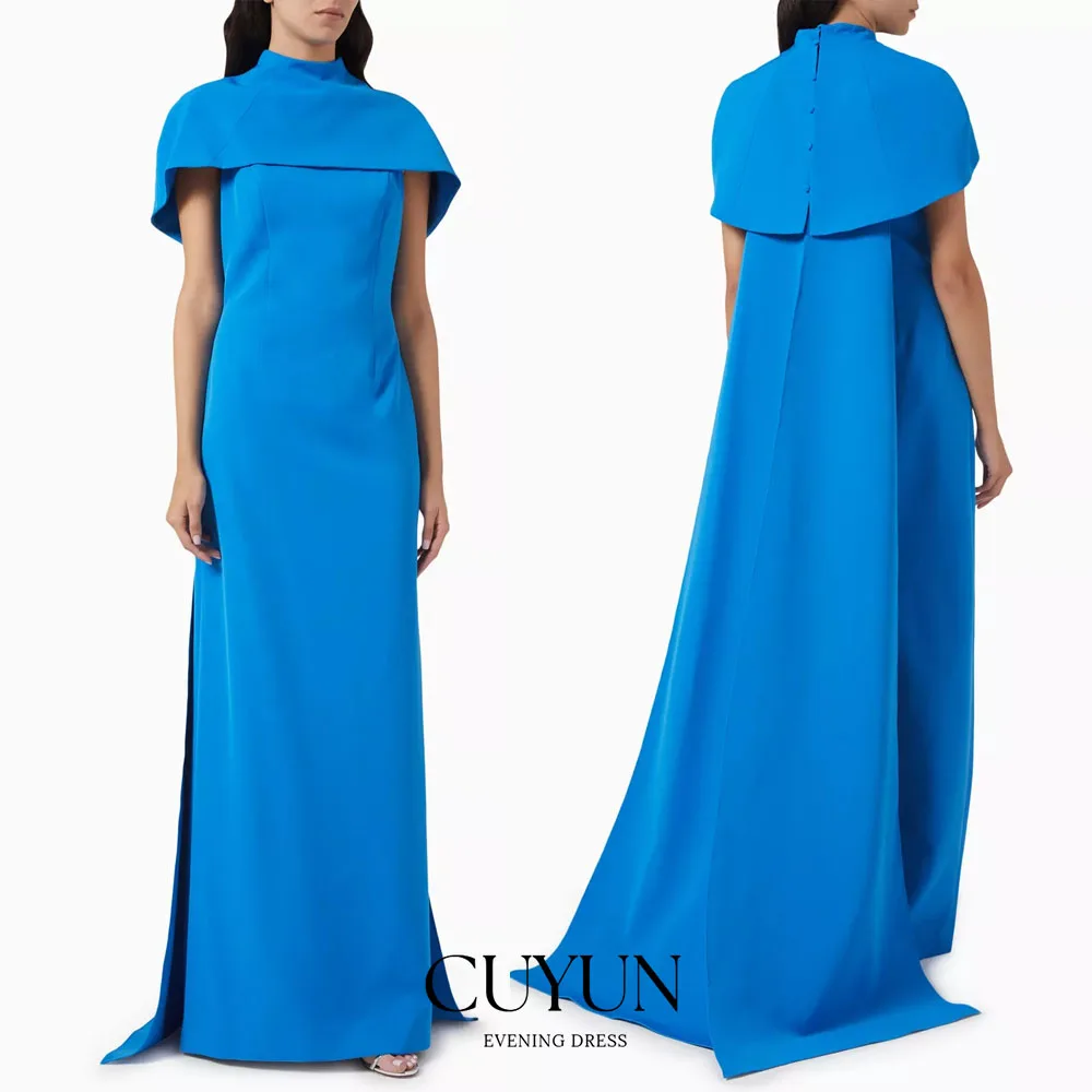 CUYUN Angepasst Frauen Prom Kleid Angepasst Kurzarm Party Kleid Charming Meerjungfrau Taste Party Kleid Frauen Abendkleid