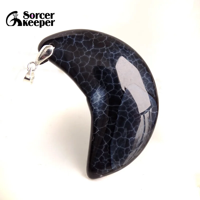 Fashion Women Man Necklace Pendant Big Natural Botswana Agate Stone Pendant Slide Healing Crystals for Jewelry Making BE525