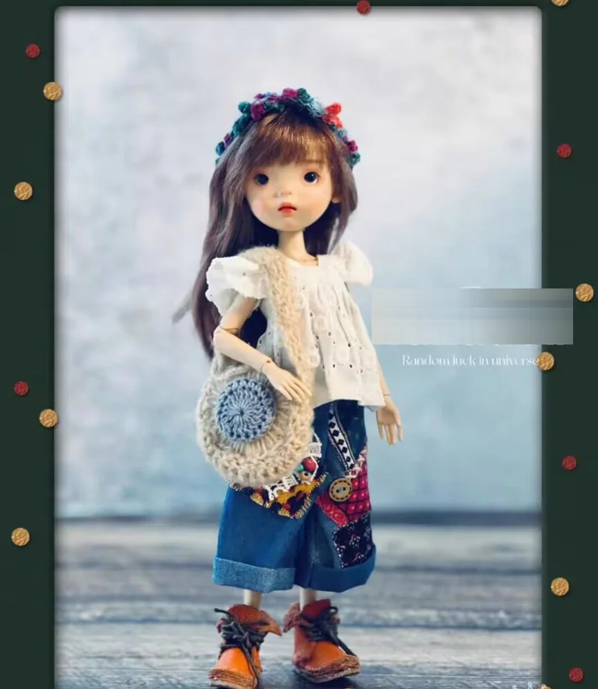 High quality 2025 Bohemian style 4pcs Blythe Top+pants+headband+bag 1/6 30cm(Fit for azone,Pullip,Ob22/24/26, Licca)