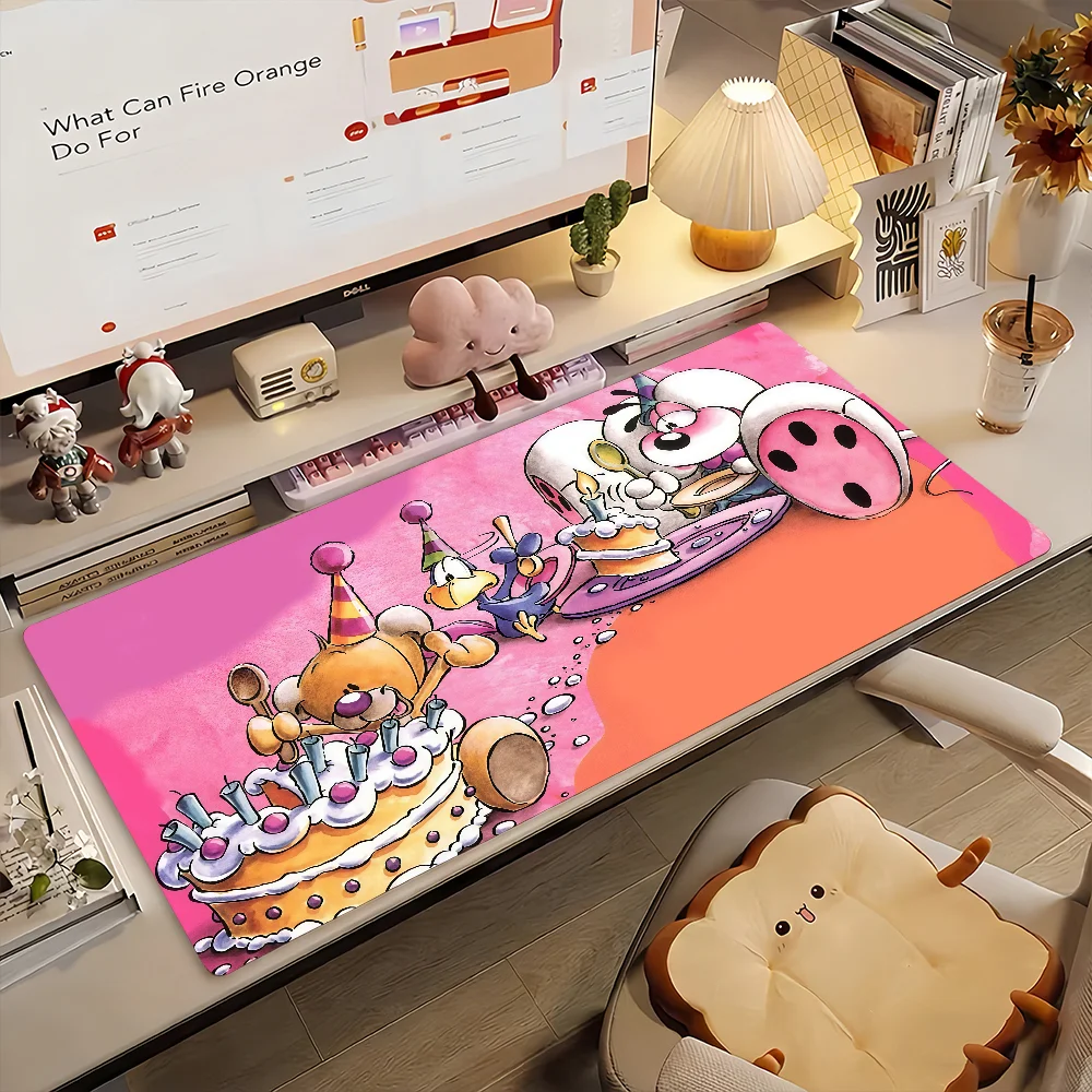 Cute D-Diddl Cartoon Mouse Pad Non-slip Desk Mat PC Laptop Accessories Rubber Office Keyboard Large Gamers Decoracion