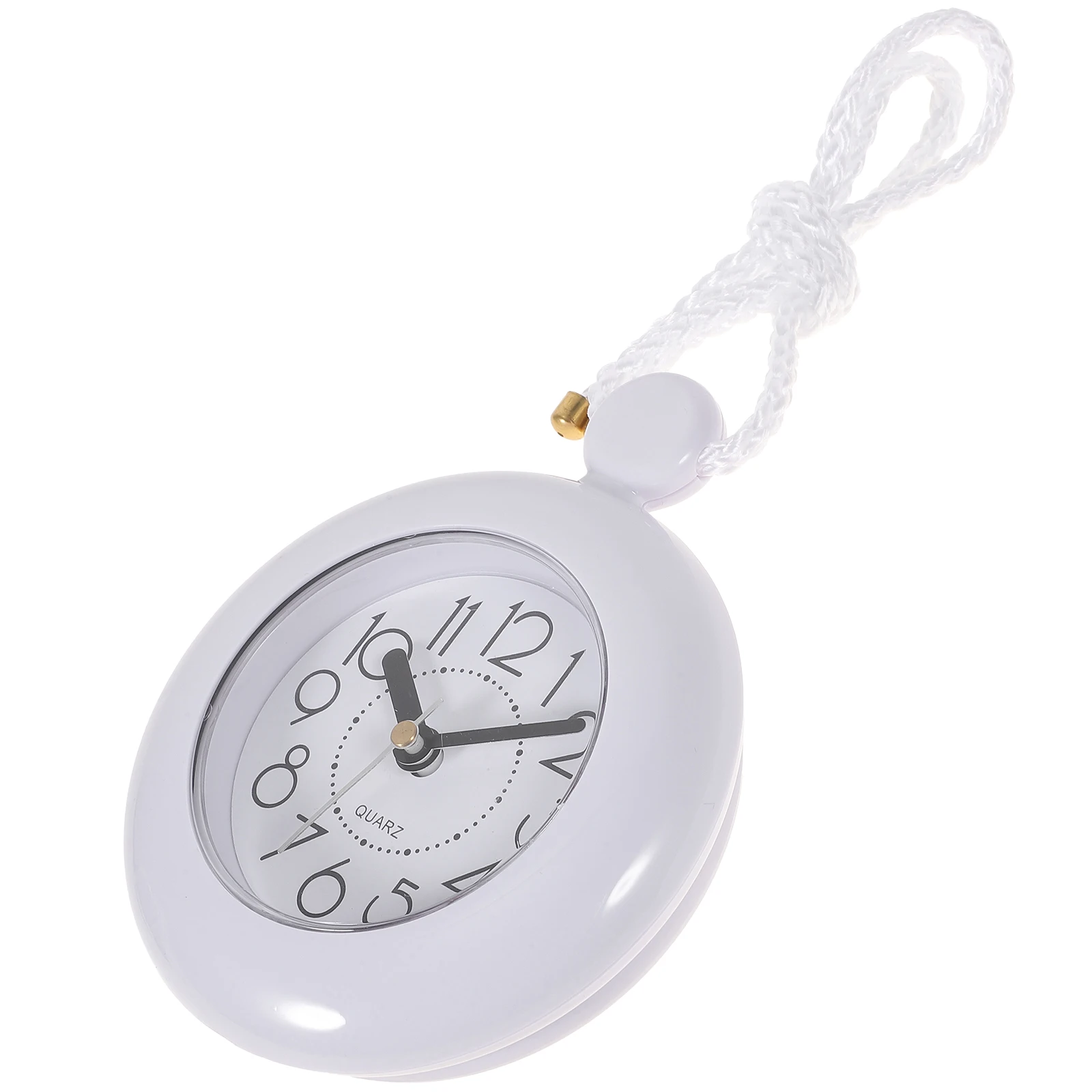 

Modern Bathroom Wall Hanging Clock Waterproof Silent Operated Decorative Timepiece for Living Inch