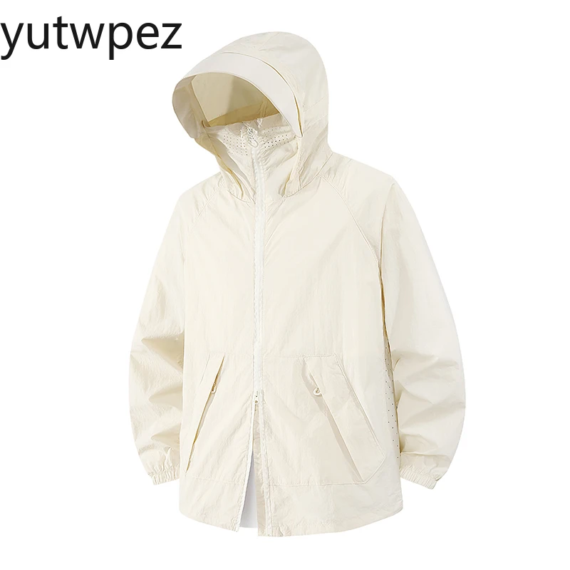 

Unisex Summer Sun Protection Jacket Ultra-Thin Breathable Hooded Coat Men Outdoor Sports Fishing Anti-UV Skin Clothes Wholesale