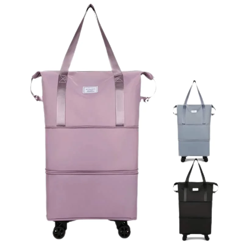 Universal wheels, large-capacity handbag, dry-wet separation, expandable travel bag, student luggage storage bag, weekend outing