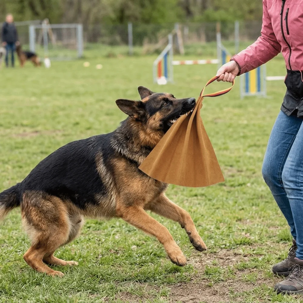 

Tough Fabric Dog Tug Toy Wear Tough Thickened Cloth Training Bite Rag Tear Proof Strong Stitching Dog Bite Cloth