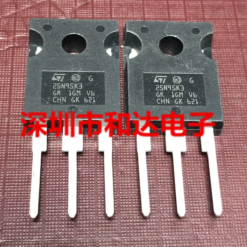 2pcs NEW 25N95K3 STW25N95K3 TO-247 950V 22A