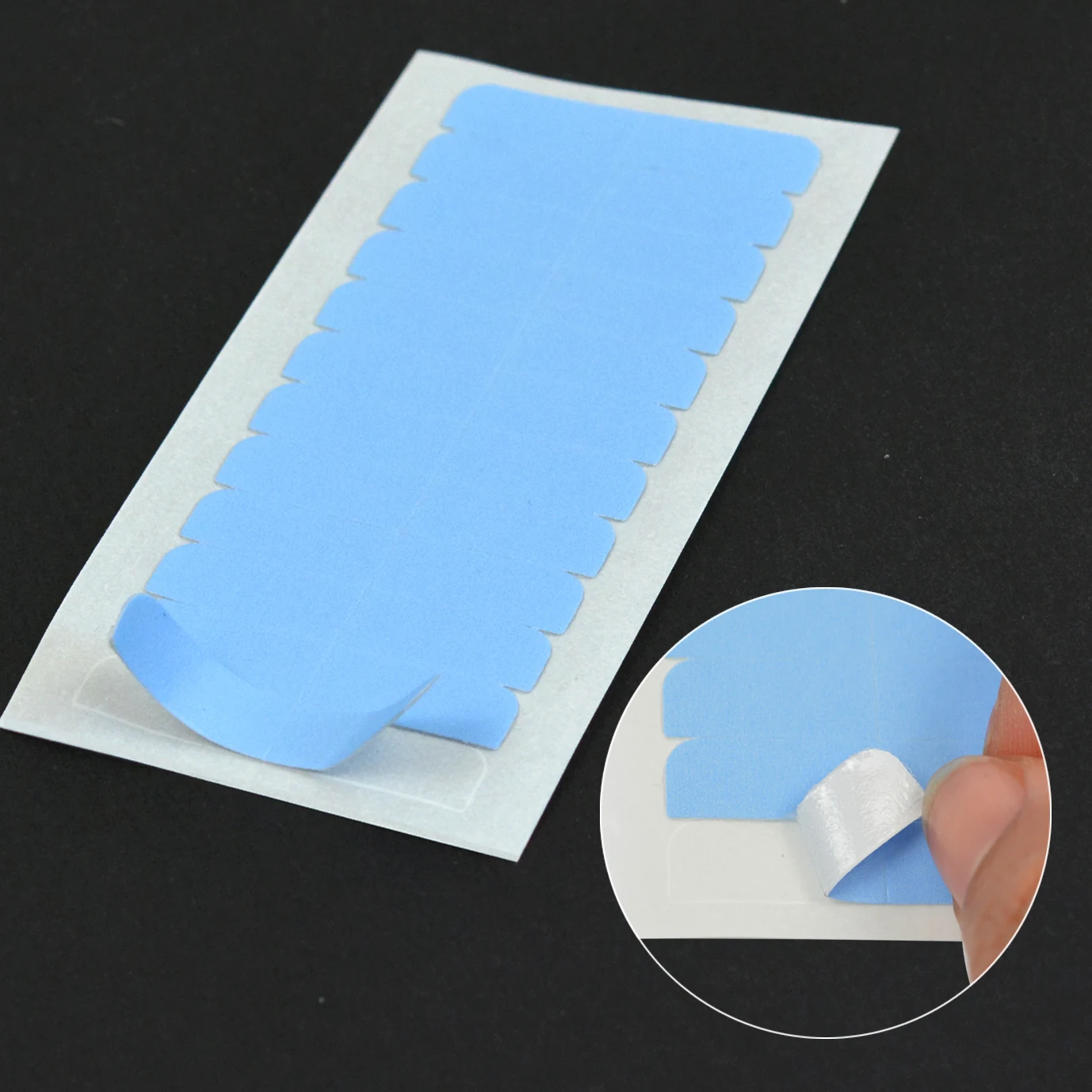 10 Sheets Waterproof Hair Extension Tape Double Sided Adhesive Replacement Tapes Strong Hold for Lace Wigs Toupees