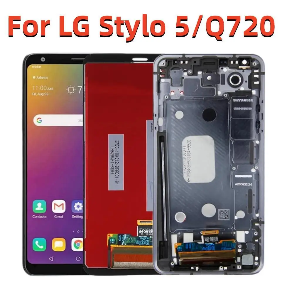 

For LG Stylo 5 LM-Q720 Q720QM6 Q720MS Q720AM Q720TSW Q720QM LM-Q720CS LCD Display Touch Screen Digitizer Assembly