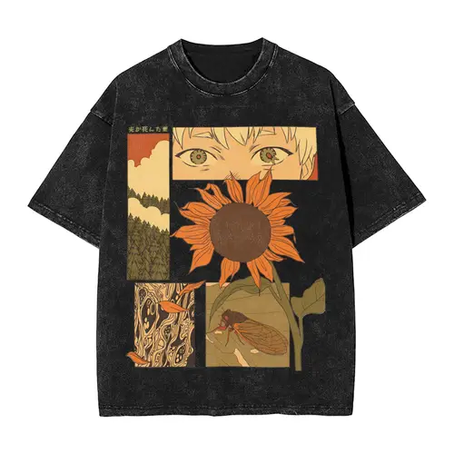 Camiseta de hombre The Summer Hikaru Died, camisetas lavadas, camiseta de verano fresca a la moda, ropa de calle de diseño, ropa de algodón, regalo de cumpleaños