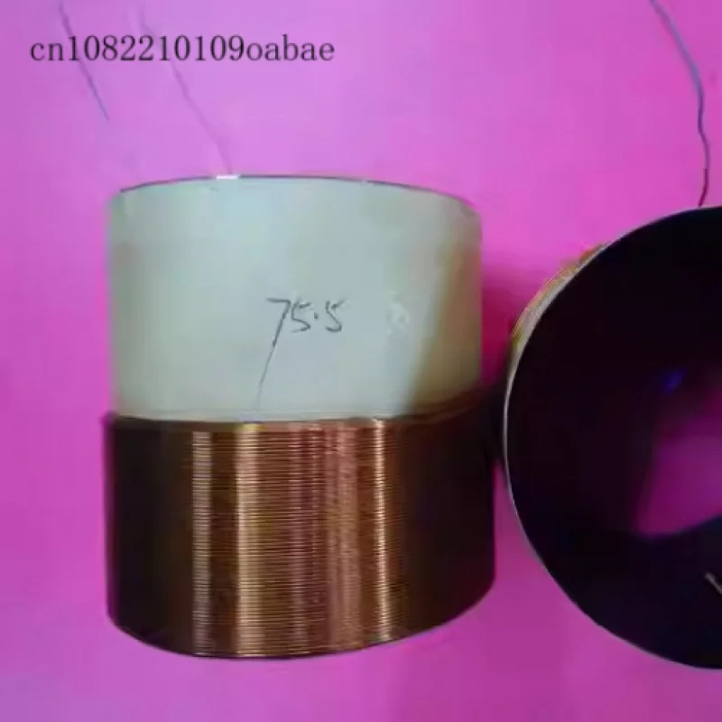 

Четырехслойная высокотемпературная круглая звуковая катушка, диаметр 75,5 мм, звуковая катушка для сабвуфера, 4 Ом, высота 80 мм.