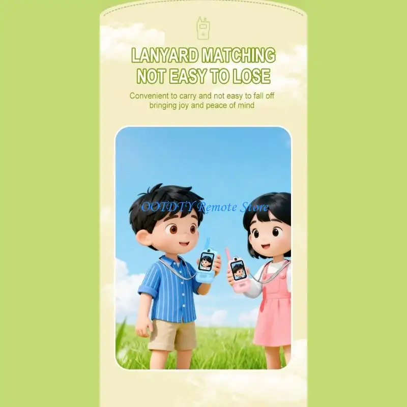 

Видеокоммуникаторы Видеовызов с высоким разрешением, 2-дюймовый дисплей, дальность действия 500 м для детей