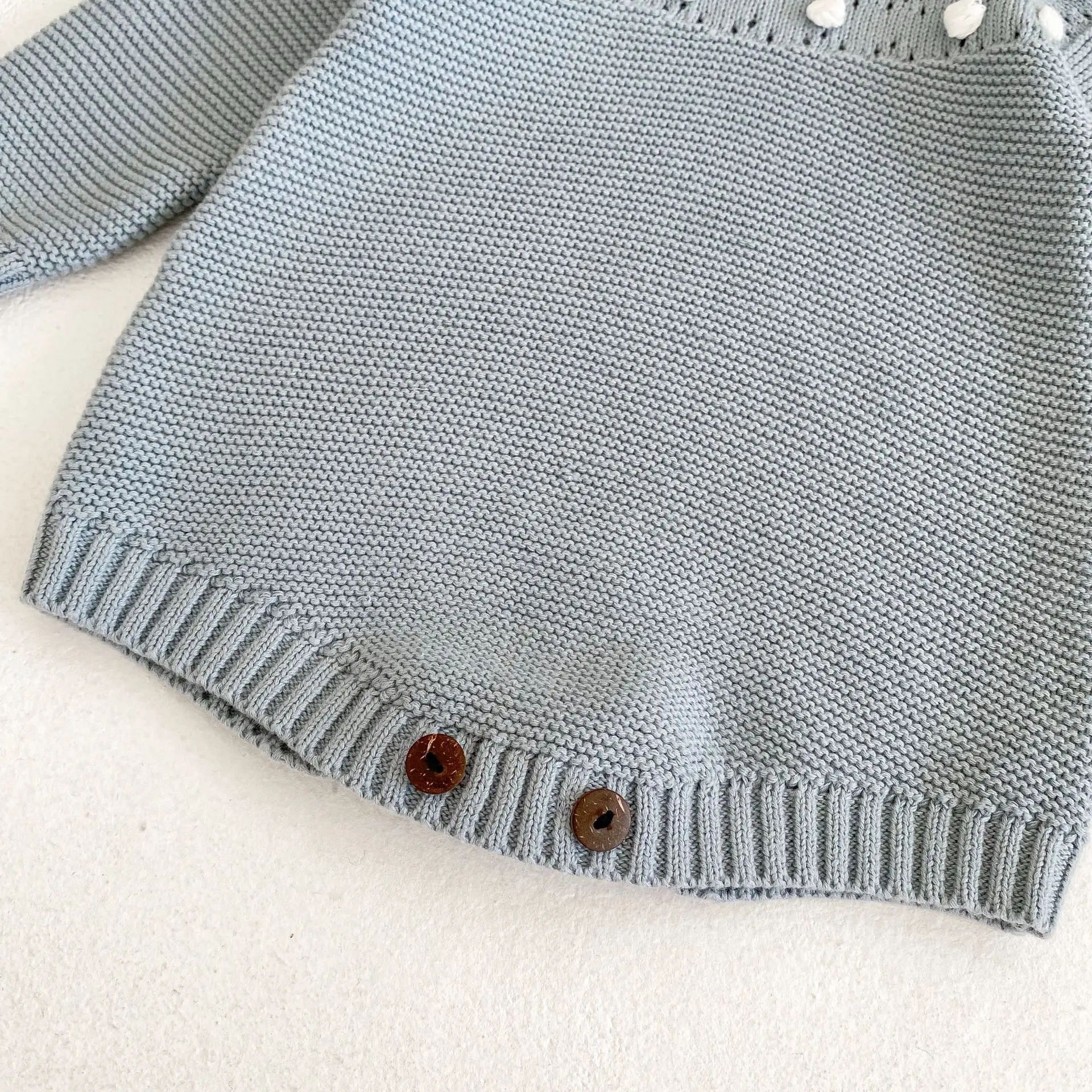 0-24M Baby Mädchen Strampler Stricken Neue Neugeborenen Spitze Warme Lange Hülse Overall Infant Prinzessin Party Strampler Kleinkind herbst Frühling Kleidung – Detail 18
