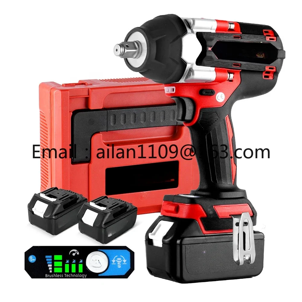 

High Torque Electric Wrench 1/2 Inch Brushless Impact Wrench DTW700 Cordless Power Tool