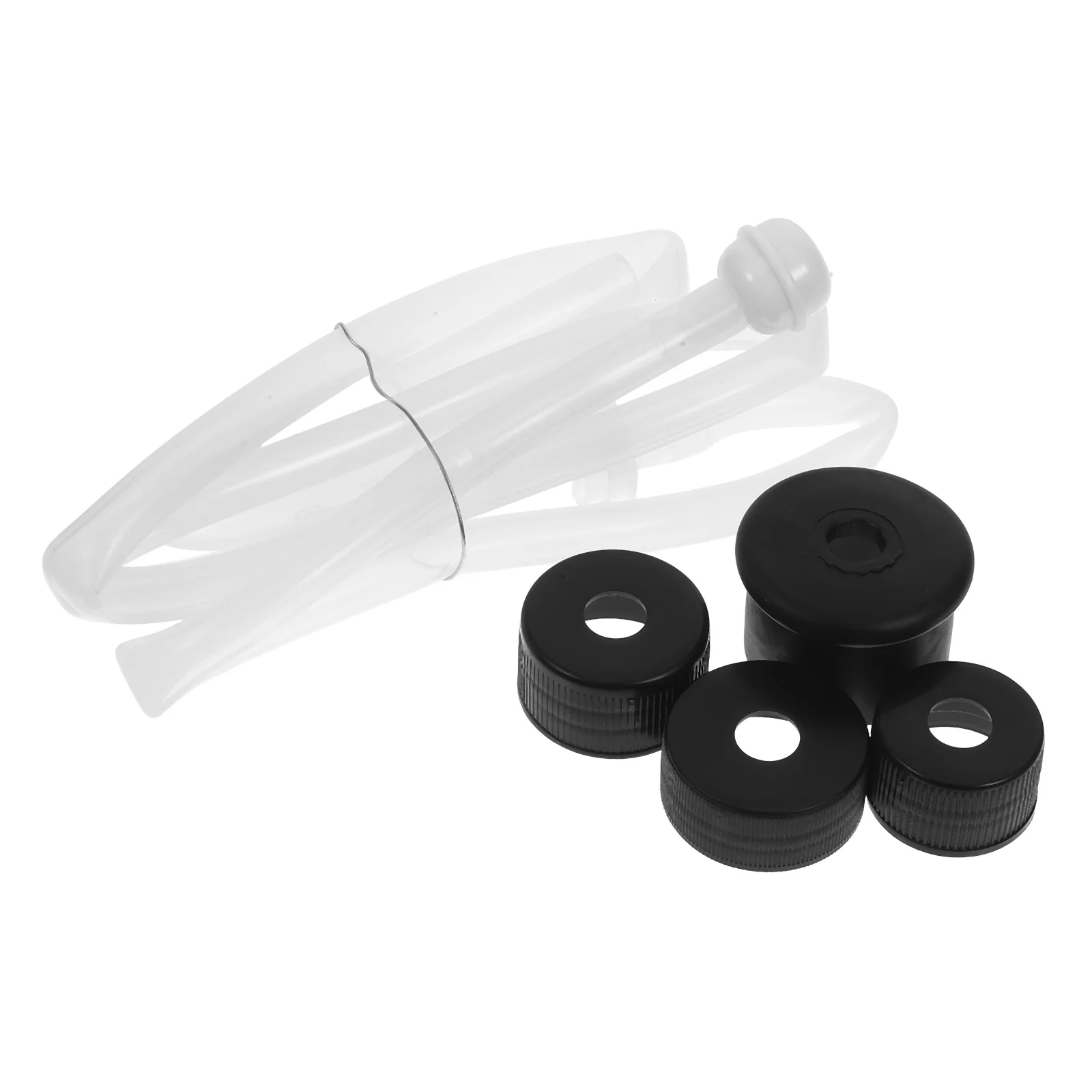 مجموعة واحدة من أنبوب تمديد موزع الصابون لحوض المطبخ، مادة ABS من السيليكون، سهلة إعادة التعبئة تحت مجموعة أنبوب العداد، سائل الحوض #1