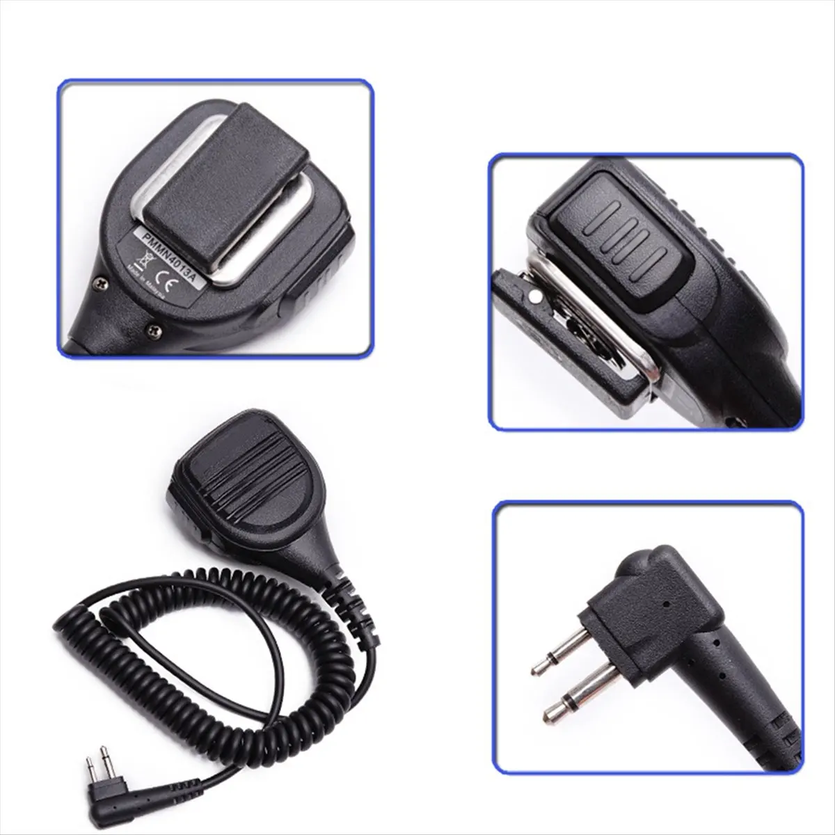 SWXF Radio Walkie TalkieRadio 2 Pin Speaker Microphone for Radios GP88S GP3688 GP2000