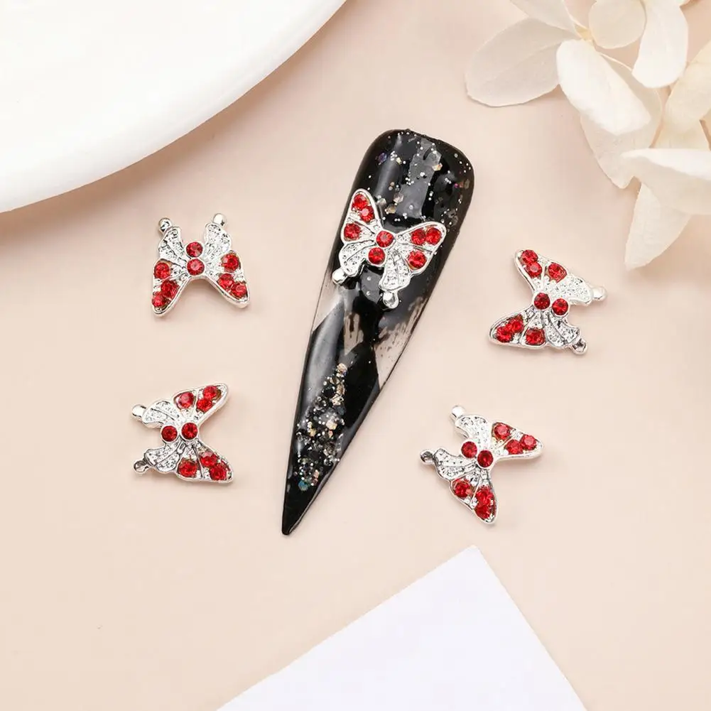 Nail Art Accessories for A Stunning Look Sparkling Butterfly Nail Charms 3d Rhinestone Inlay Diy Manicure Accessories for Nail