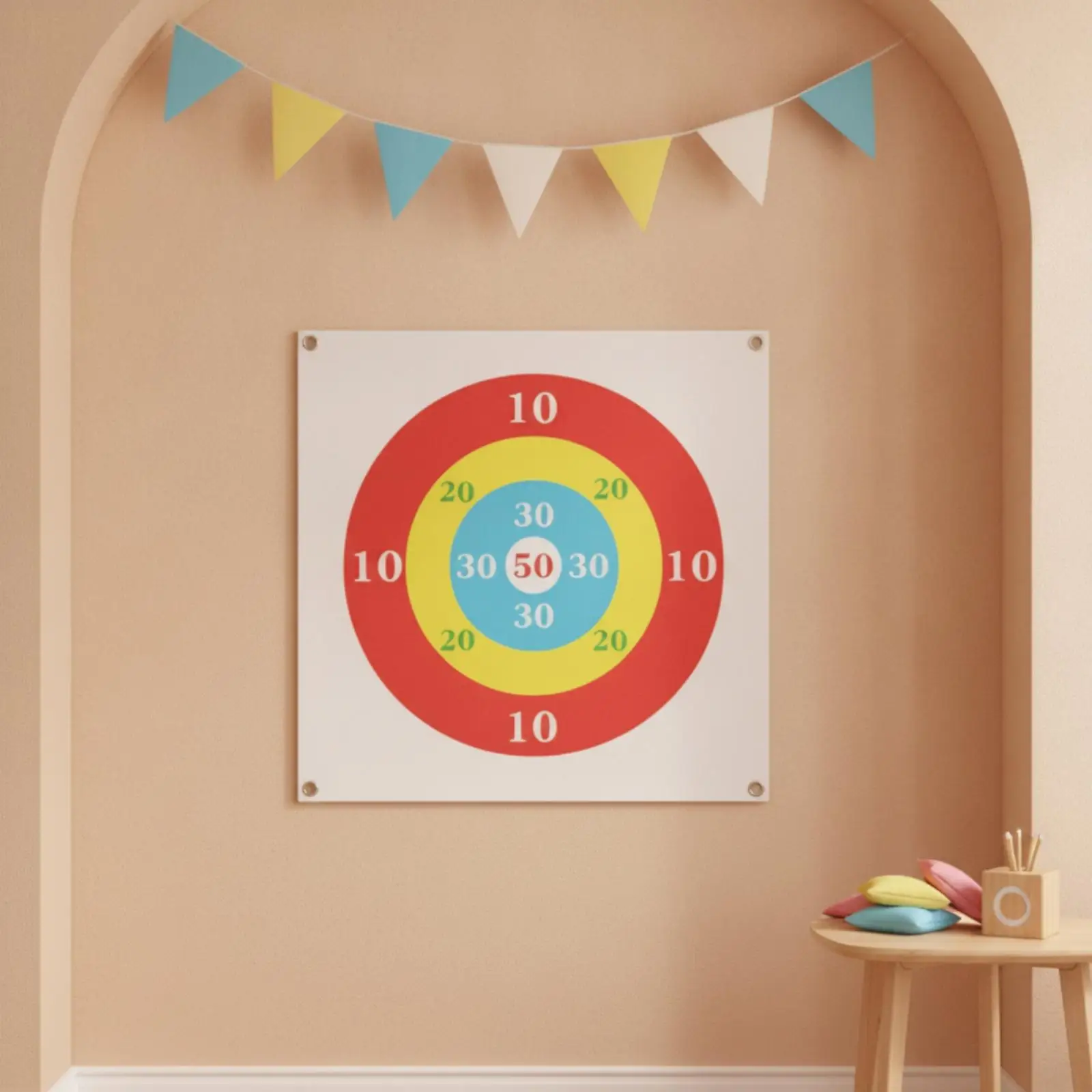 target-toss-game-with-large-tossing-board-with-simple-sandbag-toss-game-for-kids