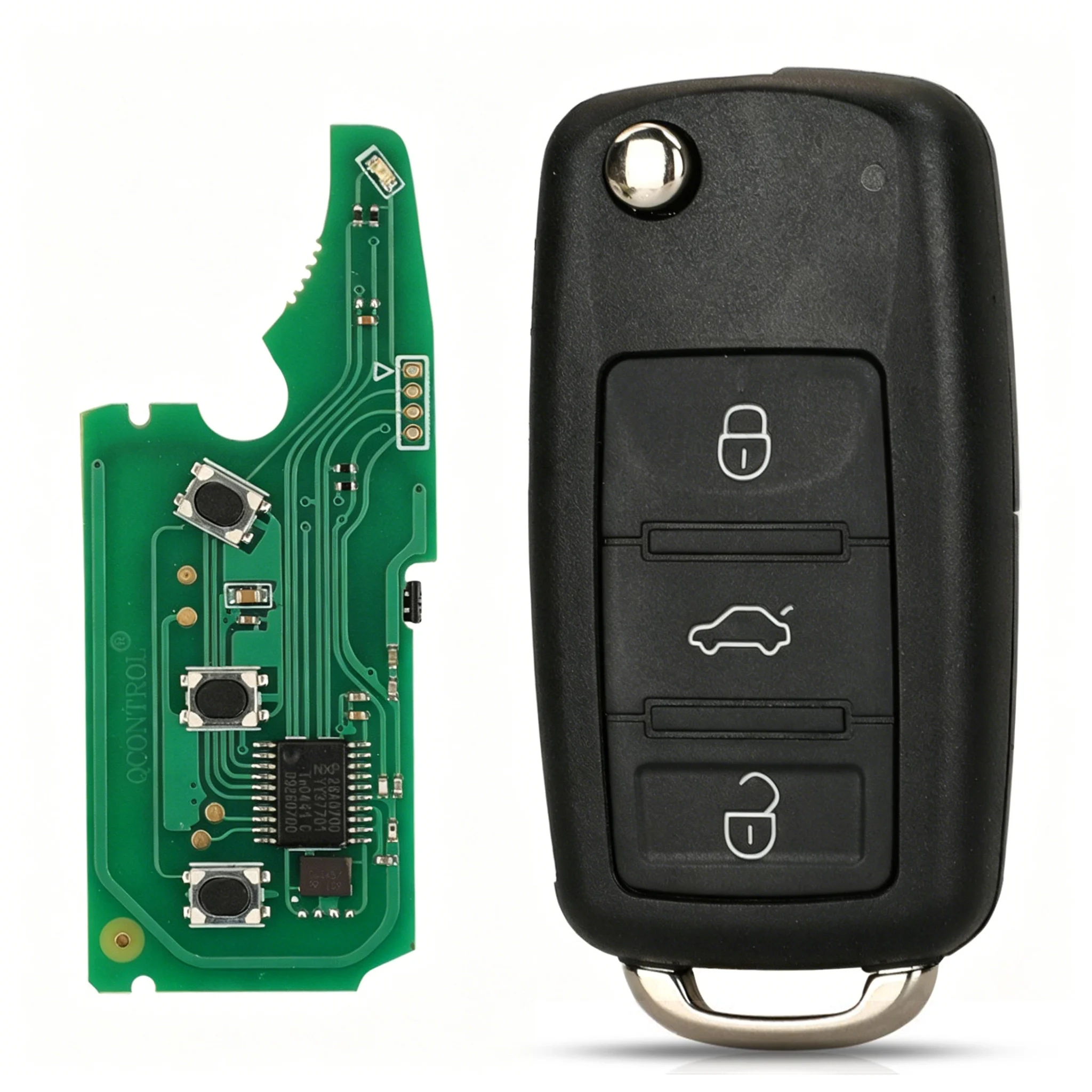 3D0959753AK With ID 46-PCF7946 Chip 315/433Mhz Car Remote Key 3/4 Buttons For Volkswagen VW Touareg Phaeton 2002-2012 view 5