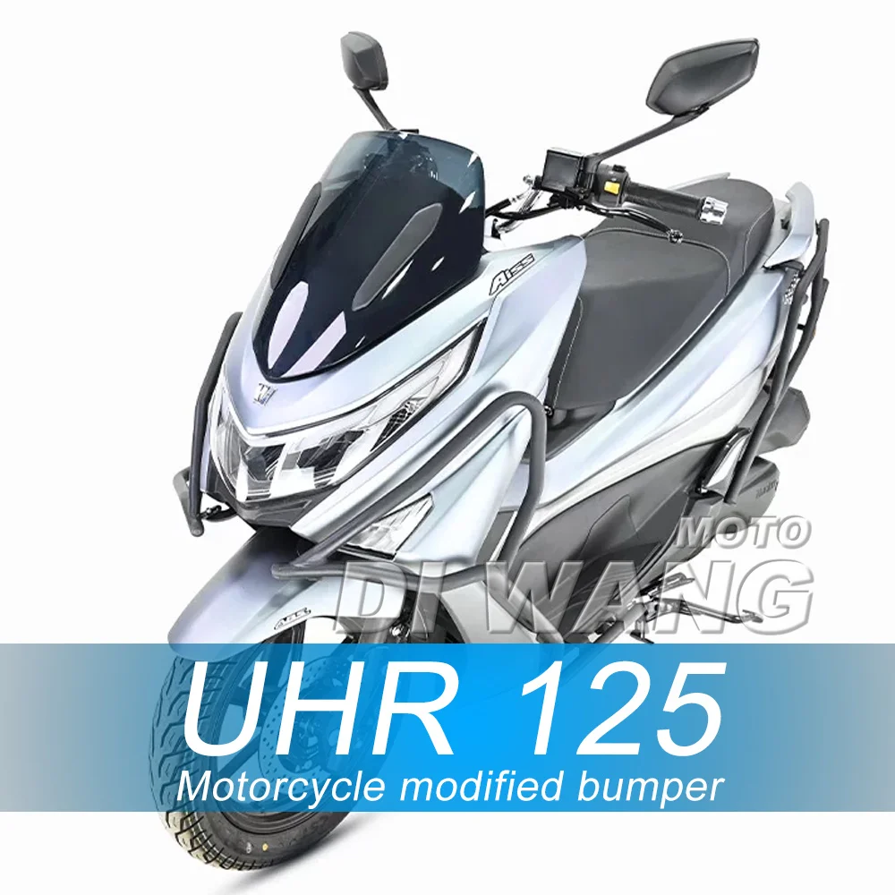 For HAOJUE UHR 150 125 UHR Motorcycle Crash Bar Anti-fall Bumper Thick Carbon Steel Anti-collision Protection Frame Accessories