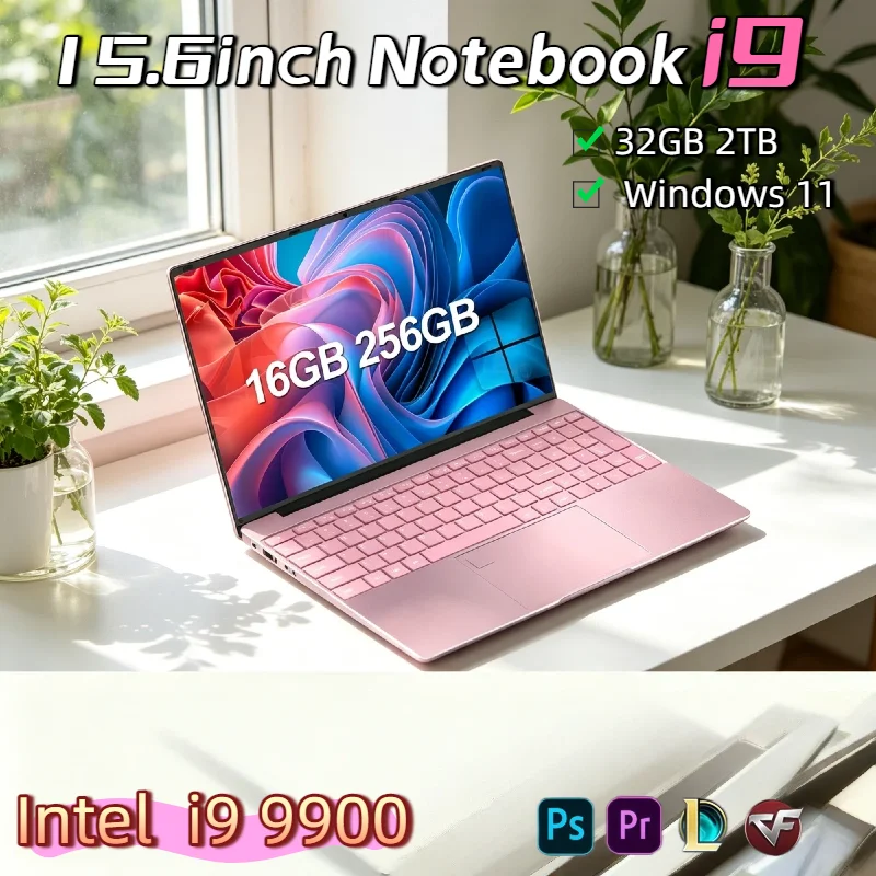 

Windows 11 HOT 15.6 Inch Laptop 32GB 2TB Intel Core i9 9900 1920x1080 HD Gaming PC Gamer Office Ultra Slim Notebook