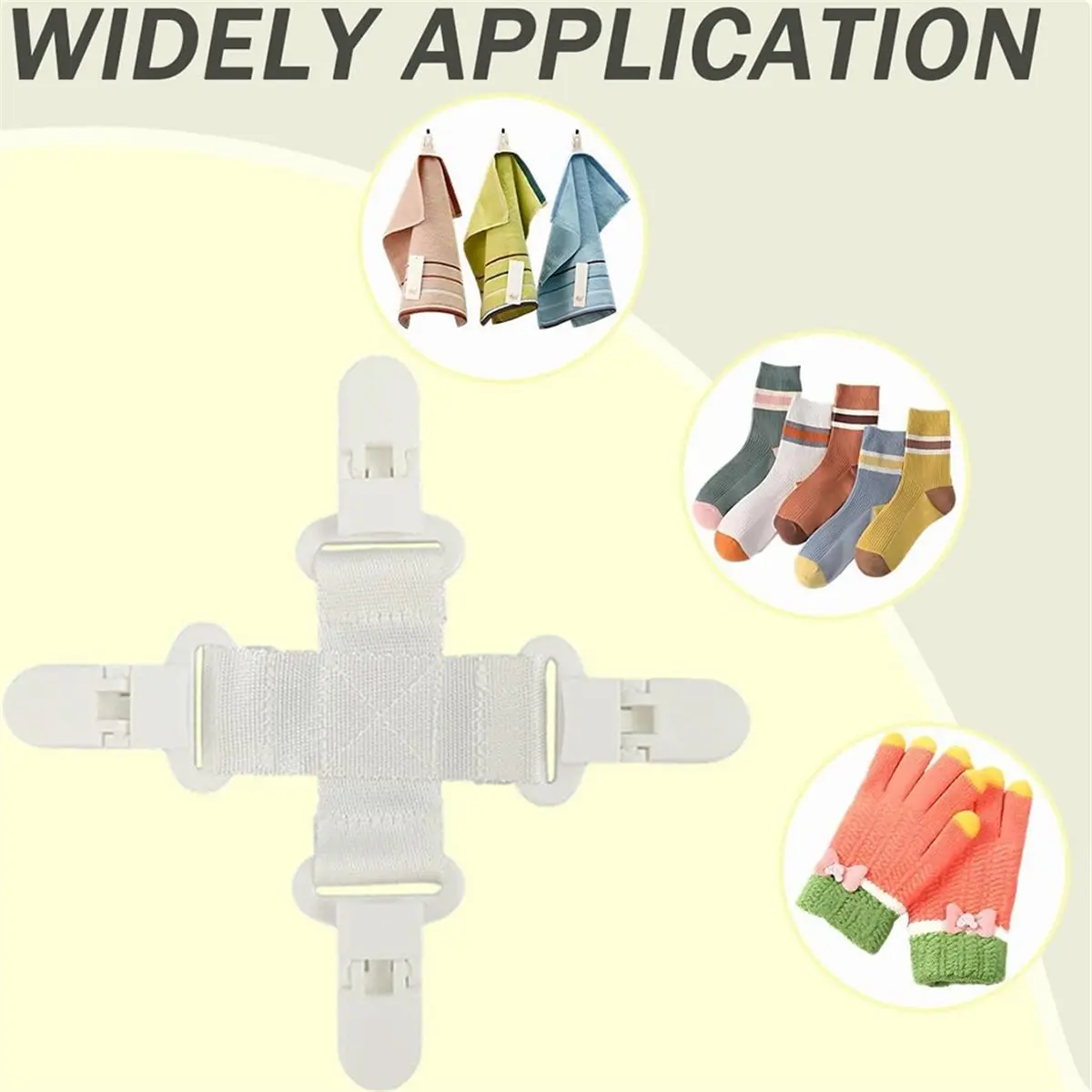 4Pcs Bed Sheet Detangler Reduces Laundry Tangles,Keep Bed Sheets/Duvet Covers/Blankets From Tangling,Twisting