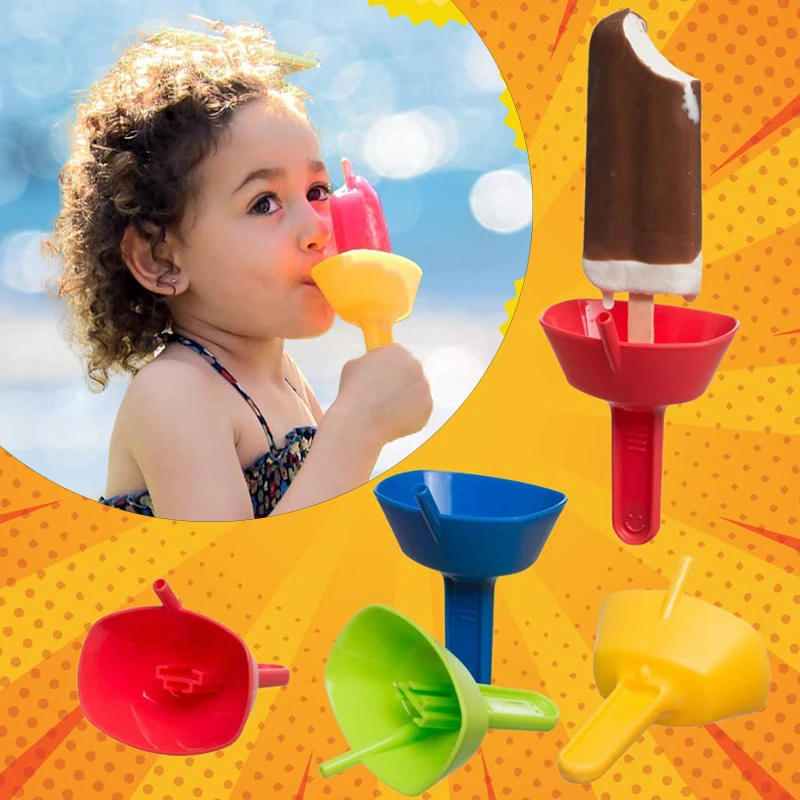 

Drip Proof Popsicle Holder Rack Free Ice Holder Dirt-proof Free Frozen Treats Rack Popsicle Holder with Straw for Kids Ice Cream