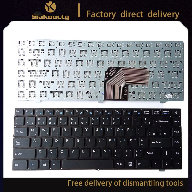 

BR Brazilian DK_MiN 300E laptop keyboard for Prestigio Smartbook 141S PSB141S PSB141S01CFH-BB DG keyboard 343000075 New