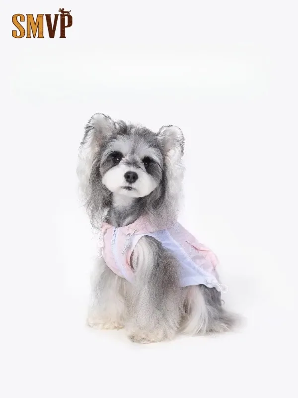 

Ins Style Pet Sunscreen Jacket Adjustable Drawstring Breathable and Quick Drying Small and Medium Sized Puppy Sunscreen Clothing