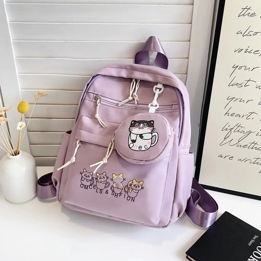 حقائب مدرسية خفيفة الوزن للطلاب بأشرطة قابلة للتعديل وسحاب للإغلاق حقيبة كتف كرتونية قابلة للتنفس ومريحة #4