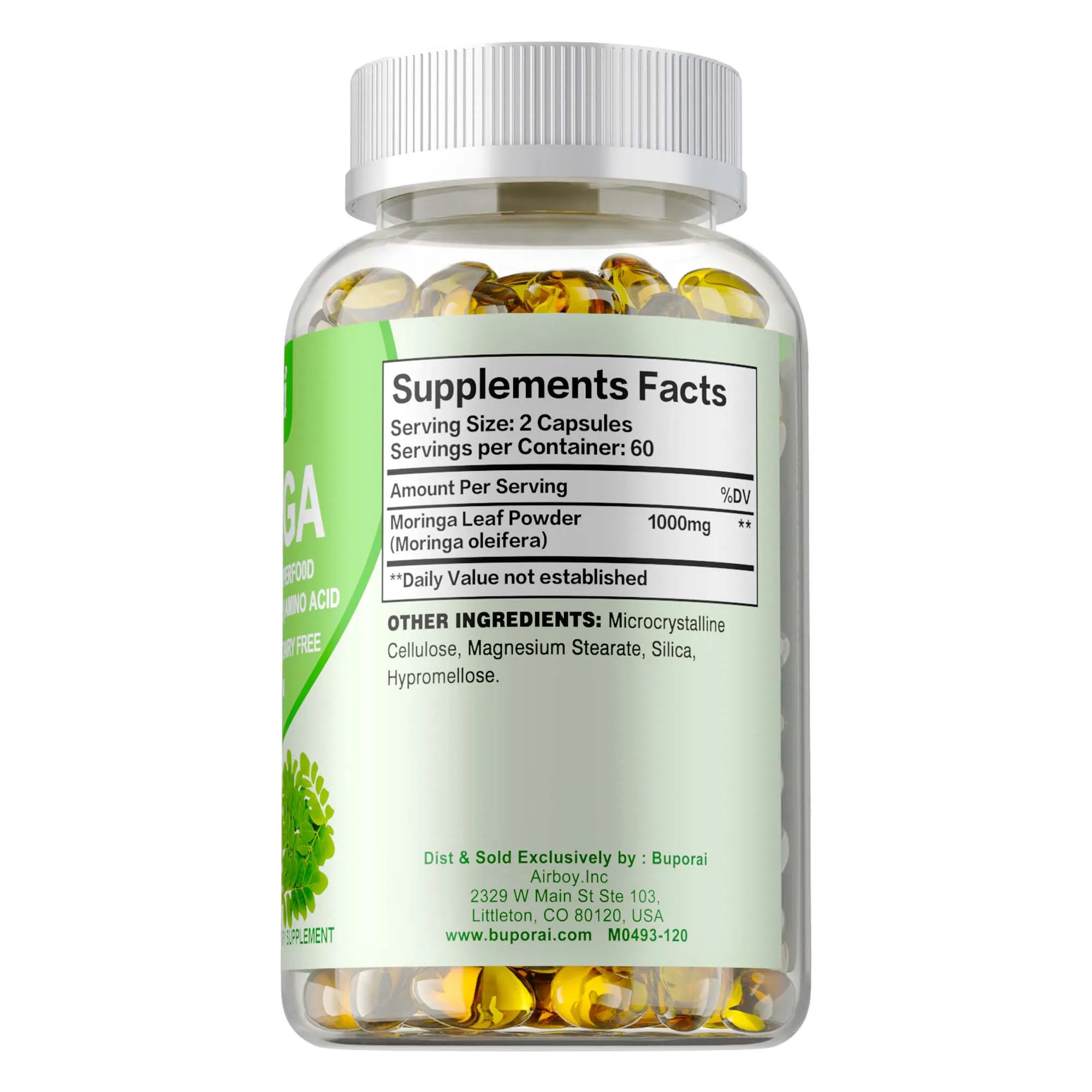 Moringa - Promotes Metabolism and Cell Repair, Supports Skin, Heart & Cardiovascular Health, Boost Energy, Improves Immunity