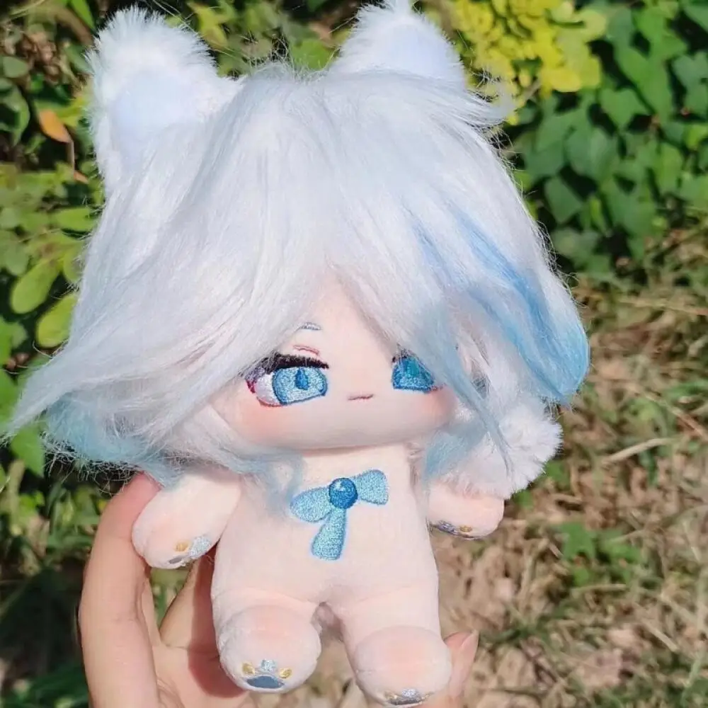 

20Cm Mihoyo Genshin Impact Furina Have Bone Plush Filling Naked Doll Bed Decoration Accompanied By Toy Boy Girl Birthday Gift