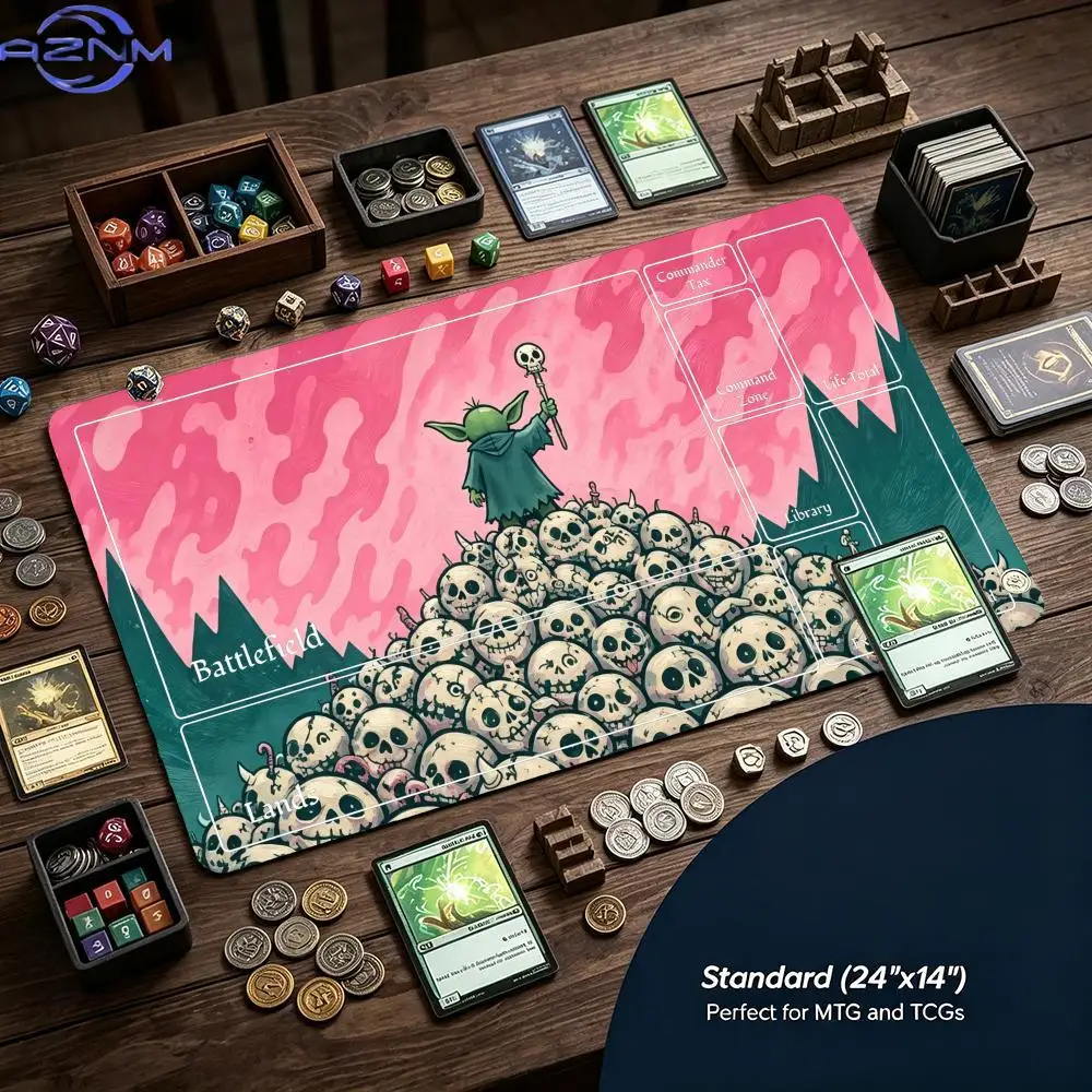 Goblin Skull Hill Graffiti Style Game Mouse Pad Playmat TCG Office Desk Mat for Work Game PC Laptop Carpet MousePad