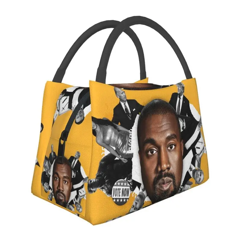 

Пользовательские забавные сумки для обеда Kanye West Meme, женские термоизолированные ланч-бокс-холодильник для работы, пикника или путешествий