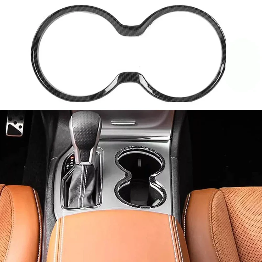 Auto Cup Holder Decorative Covers For Jeep- Grand- For Cherokee- 11-21 Cup Holder Trim Cover Interior Decor Automotive Accessory