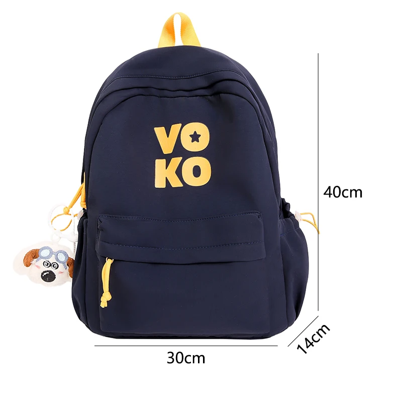 Plecak Casualowy Koreański Nylonowy Plecak Szkolny Prosty Plecak Lekki Plecak Podróżny Torby na Zajęcia dla Dziewczynki Designerska Torba Mochila