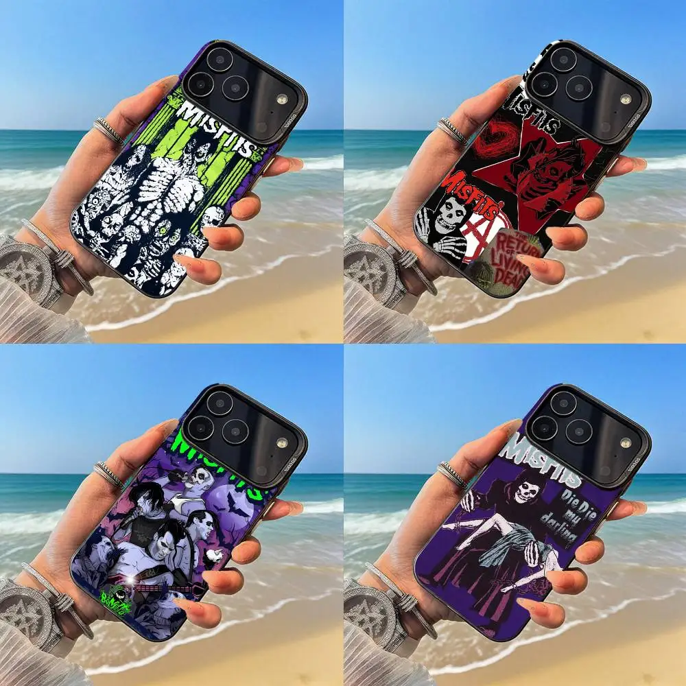 

M-Misfits Rock Phone Case Black case for iPhone17,16,15,14,13,12,Pro,Max,Plus,E,SE4,Air,Mini